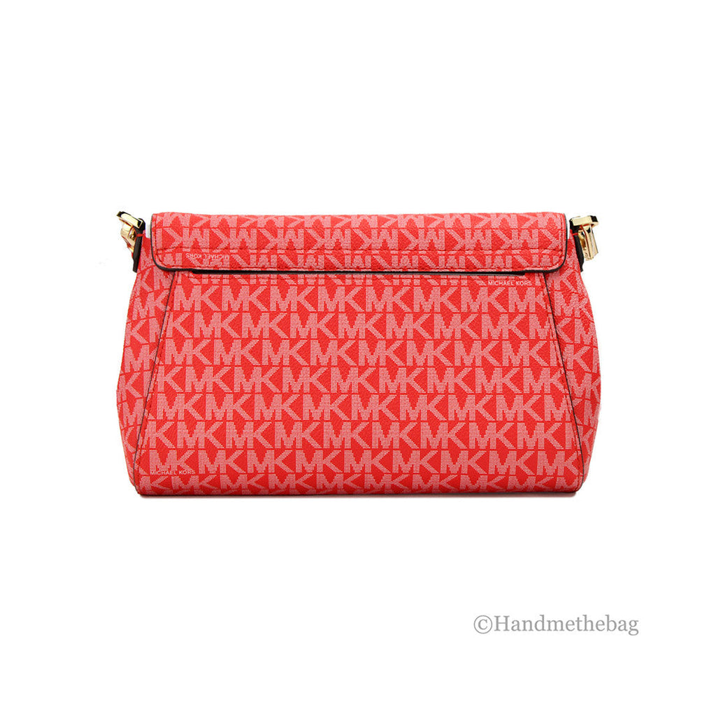 Michael Kors Jet Set Medium Dark Sangria Convertible Pouchette