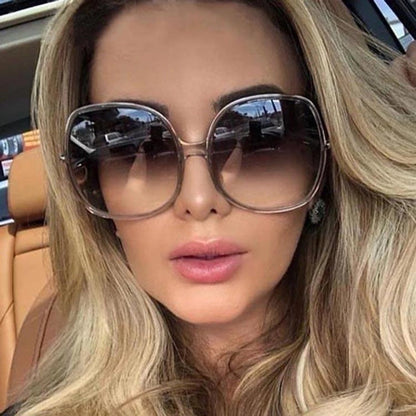 Round Large Frame Wild Sunglasses