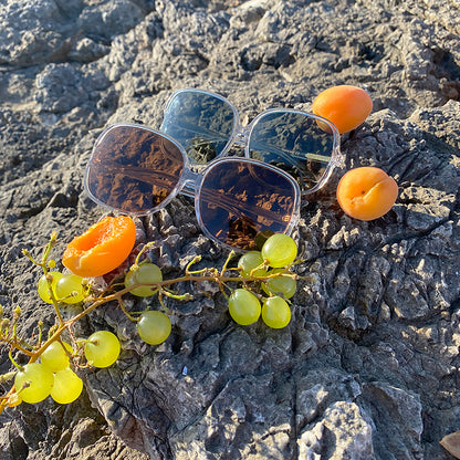 Oversized Square Sunglass with Polarized Lens - Jackie